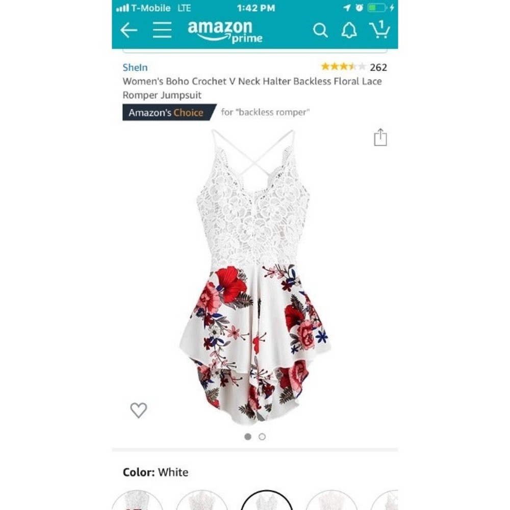 Floral Romper - Picture 2 of 2